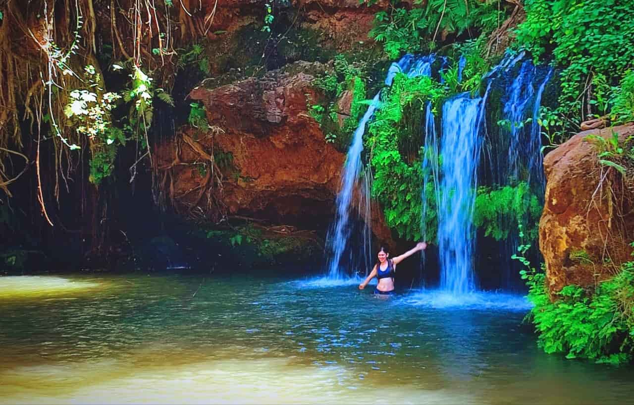 Natural Blue Pools in Ngare Ndare Forest Reserve